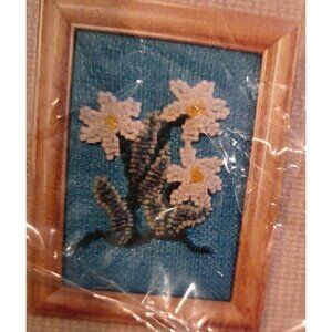 Hooked Forever Hooked Rug Daisy Picture 6x8" Blue
